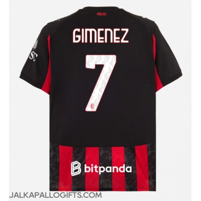 AC Milan Santiago Gimenez #7 Kotipaita 2025-26 Lyhythihainen AC Milan Santiago Gimenez #7 Kotipaita 2025-26 Lyhythihainen